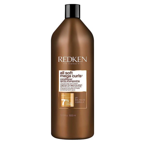 Redken All Soft Mega Curls Conditioner | for Extremely Dry Hair | for Curly & Coily Hair | Nourishes & Softens Severely Dry Hair | with Aloe Vera