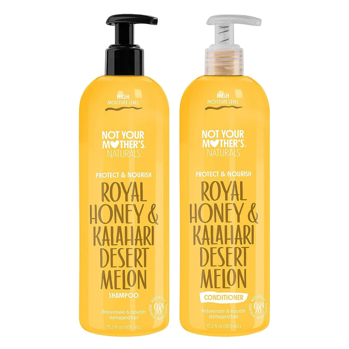 Not Your Mother'S Naturals Repair & Nourish Shampoo and Conditioner Sets - 2 Pack - 98% Naturally Derived Ingredients, Sulfate-Free Shampoo and Conditioner for All Hair Types (Royal Honey & Melon)